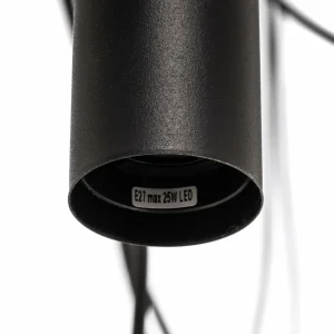 Discount Nowodvorski Lighting Suspension Spider en noir, à sept lampes