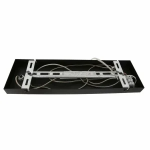 Clearance Steinhauer Suspension Stang, tressage noir/naturel, 3 lampes