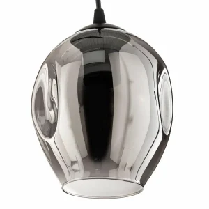 Cheap EMIBIG LIGHTING Suspension Starla droite 3 lampes verre graphite