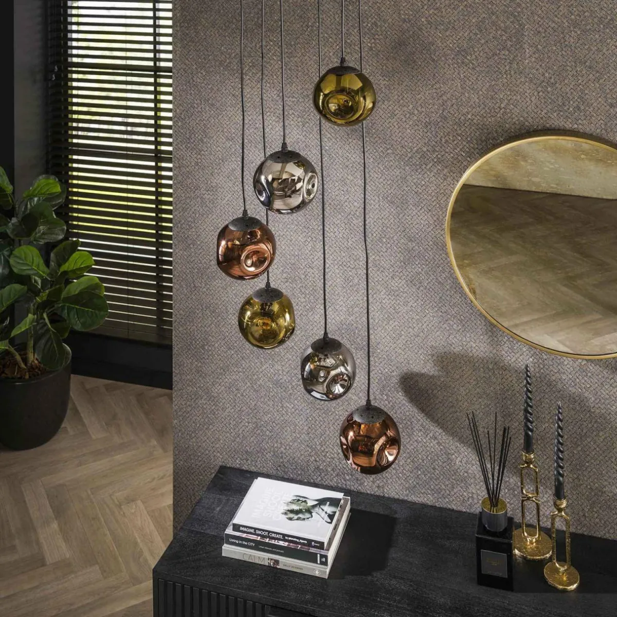 suspension_stellar_orargentcuivre___cm_verre__lampes_0.webp Shop Zijlstra Suspension Stellar, or/argent/cuivre, Ø 50 cm, verre 6 lampes