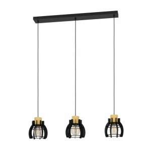 New EGLO Suspension Stillington 1, à 3 lampes, barres