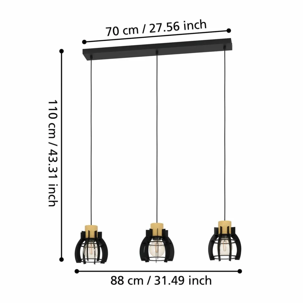 suspension_stillington____lampes_barres_1.webp New EGLO Suspension Stillington 1, à 3 lampes, barres