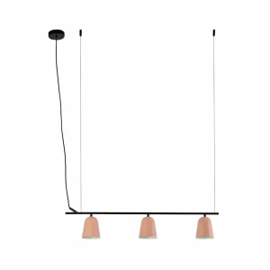 Best Sale FARO BARCELONA Suspension Studio, rose, décentrée, longueur 91 cm, 3 lampes