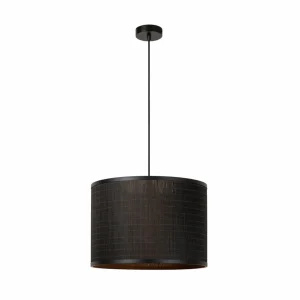 Discount Lucide Suspension Tagalog en rotin, noire/naturelle