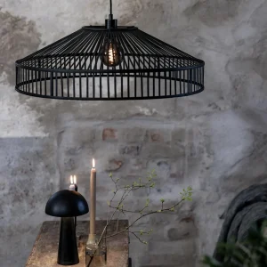 Discount Markslöjd Suspension Tapa, fiche, noir, bambou, Ø 70 cm