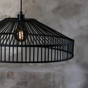 Discount Markslöjd Suspension Tapa, fiche, noir, bambou, Ø 70 cm