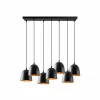 Cheap Opviq Suspension Tattoo 6181, noir, métal, à 7 lampes