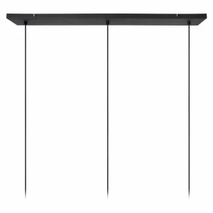 Store Lucide Suspension textile Rafal, grise, angulaire, à 3 lampes
