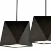 Best Sale Lamkur Suspension Thea, à trois lampes, noire