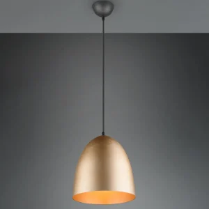 Flash Sale Reality Leuchten Suspension Tilda, à 1 lampe, laiton, Ø 25 cm