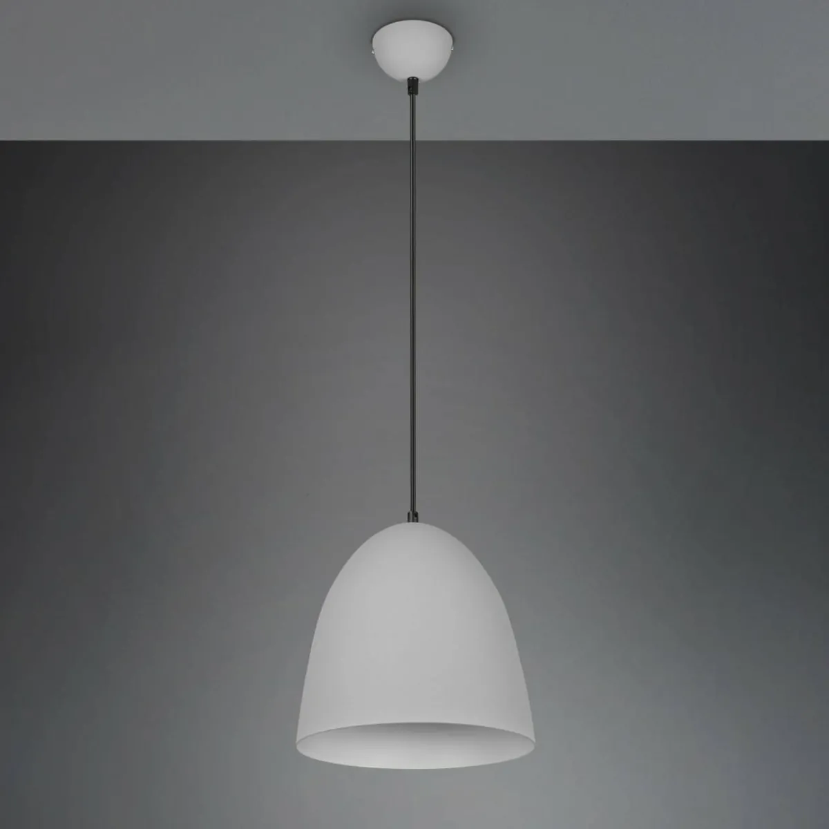 suspension_tilda__une_lampe_grise__cm_0.webp Hot Reality Leuchten Suspension Tilda, à une lampe, grise, Ø 25 cm
