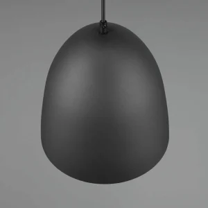 Best Reality Leuchten Suspension Tilda, à une lampe, noire/dorée Ø 25 cm