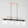 Online Alfa Suspension Trendy en bois à 4 lampes