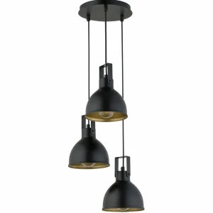 Cheap SIGMA Suspension Trial, 3 lampes Rondelle noir/or
