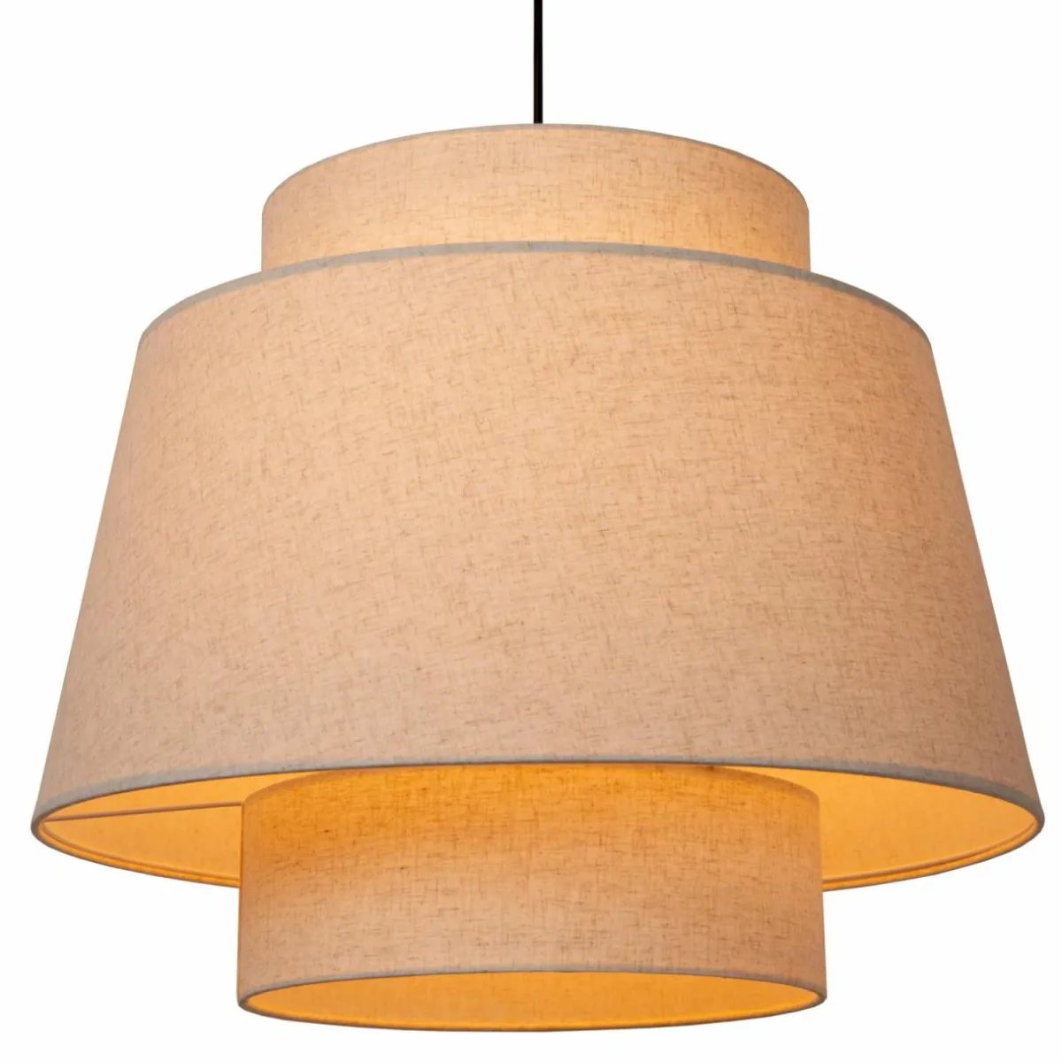 suspension_tribute__lampe___cm_textile_beige_1.webp Best Lucide Suspension Tribute, 1 lampe, Ø 60 cm, textile, beige