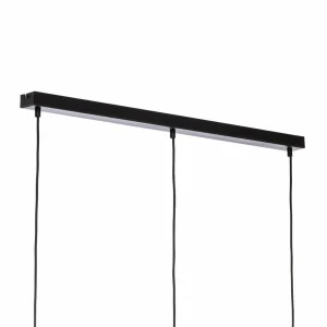 Cheap Solbika Lighting Suspension Tube 3 lampes, cylindrique, fumée
