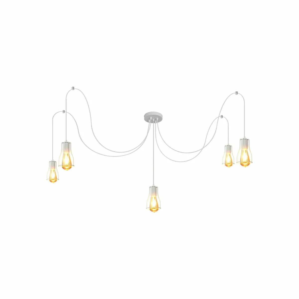 suspension_tube_long_blanc_mtal__lampes_e_0.webp Outlet HELAM Suspension Tube Long, blanc, métal, 5 lampes, E27