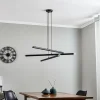 Discount ALDEX Suspension Tubo, noire, à 6 lampes