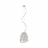 Store Eco-Light Suspension Twist, hêtre, blanc, 150 cm