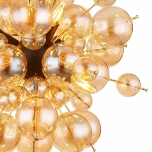 Sale Globo Suspension Udo, ambre, Ø 55 cm, verre