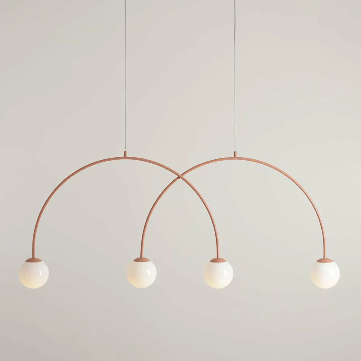 suspension_una__mtal_verre___lampes_rouge_corail_0-1.webp Cheap ALDEX Suspension Una 4, métal, verre, à 4 lampes, rouge corail