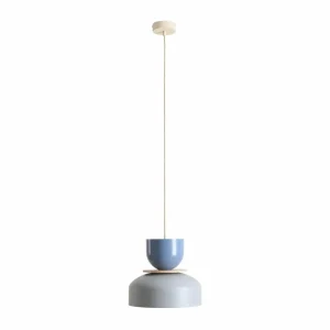 Discount ALDEX Suspension Uto, gris/bleu, abat-jour en métal