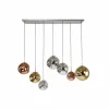 Cheap Zijlstra Suspension Valerya, sphères verre, à sept lampes