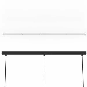 Shop EGLO Suspension Venezuela, noir/or, à 3 lampes