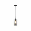 Shop Freelight Suspension Ventotto, noir/fumée, Ø 15 cm, verre