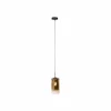 Store Freelight Suspension Ventotto, noir/or, Ø 15 cm, verre