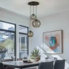 Flash Sale Nowodvorski Lighting Suspension Vetro en verre à 3 lampes