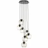 Hot Nowodvorski Lighting Suspension Vetro en verre à 7 lampes