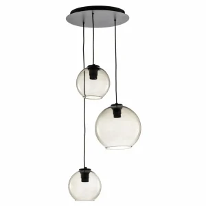 Flash Sale Nowodvorski Lighting Suspension Vetro en verre à 3 lampes