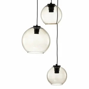 Flash Sale Nowodvorski Lighting Suspension Vetro en verre à 3 lampes