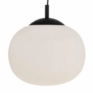 Best Sale TK Lighting Suspension Vibe, verre blanc opalin, Ø 30 cm