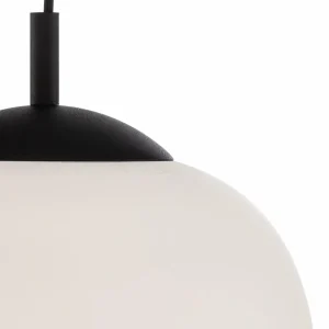 Best Sale TK Lighting Suspension Vibe, verre blanc opalin, Ø 30 cm