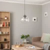 Store TK Lighting Suspension Vibe, verre clair, Ø 30 cm