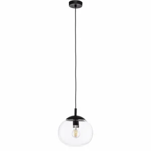 Sale TK Lighting Suspension Vibe, verre clair, Ø 25 cm
