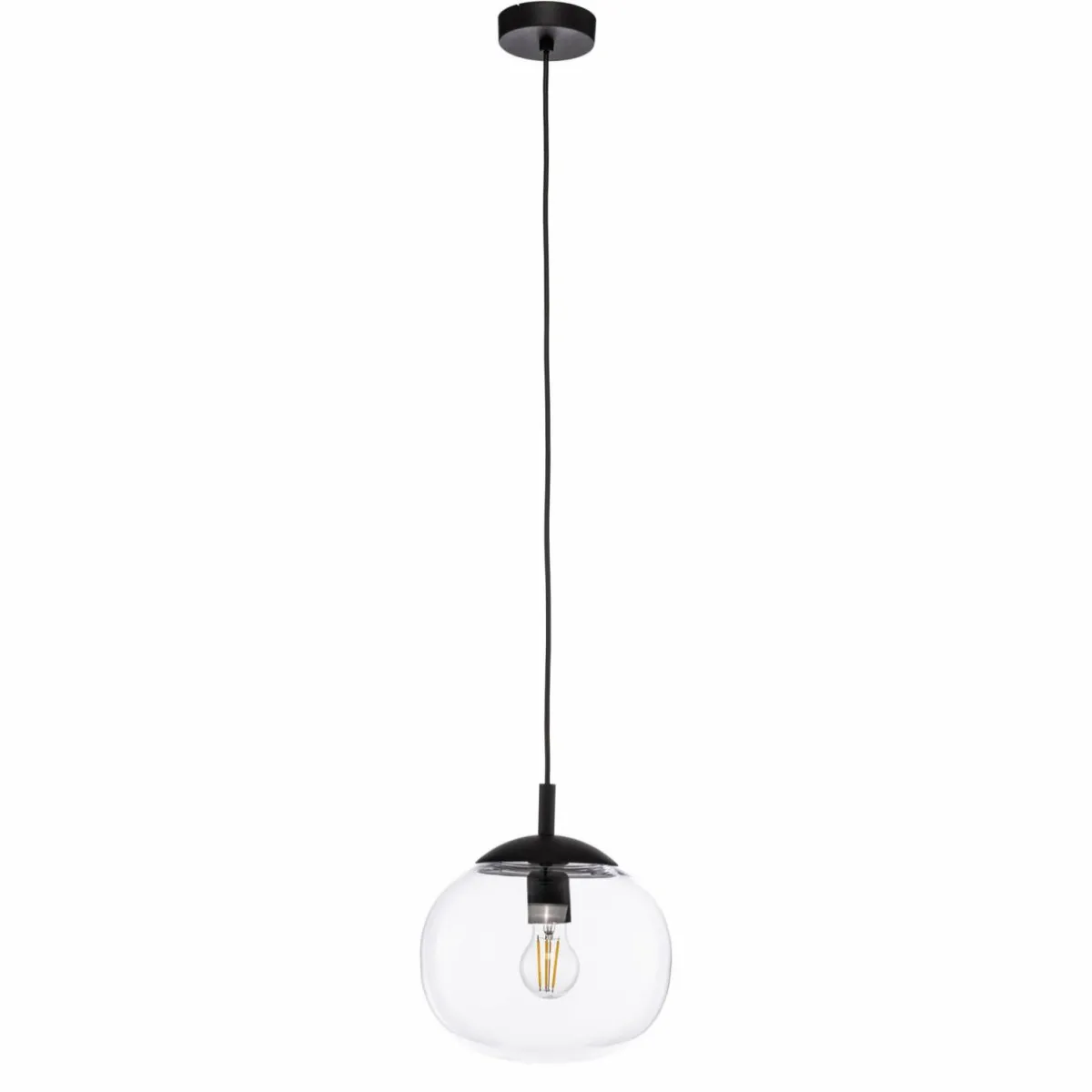 suspension_vibe_verre_clair___cm_1-1.webp Sale TK Lighting Suspension Vibe, verre clair, Ø 25 cm