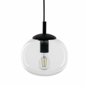 Outlet TK Lighting Suspension Vibe, verre clair, Ø 20 cm
