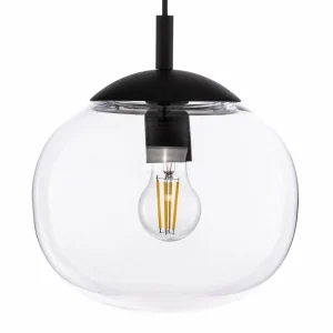 Sale TK Lighting Suspension Vibe, verre clair, Ø 25 cm