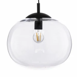 Fashion TK Lighting Suspension Vibe, verre clair, Ø 35 cm