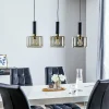 Outlet Jupiter Suspension Viva, fumée/noire/laiton, 3 lampes