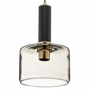 Outlet Jupiter Suspension Viva, fumée/noire/laiton, 3 lampes