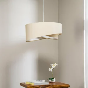 Best Maco Design Suspension Vivien, bicolore, beige/blanc