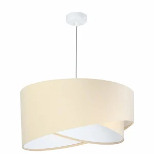 Best Maco Design Suspension Vivien, bicolore, beige/blanc