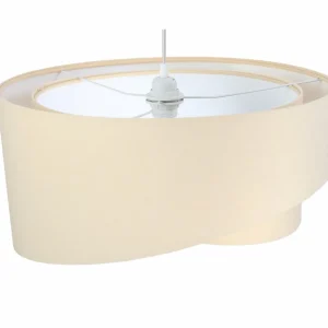 Best Maco Design Suspension Vivien, bicolore, beige/blanc