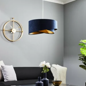 New Maco Design Suspension Vivien, bicolore, bleu/or