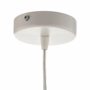 Store Maco Design Suspension Vivien en velours blanc