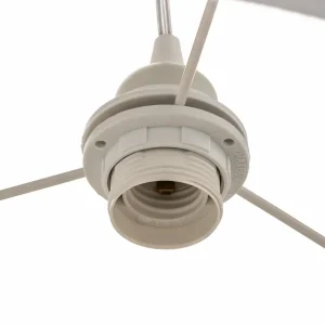 Store Maco Design Suspension Vivien en velours blanc